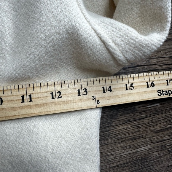 Zara White Cream Long Sleeve Wool Knit Dress - Picture 6 of 8